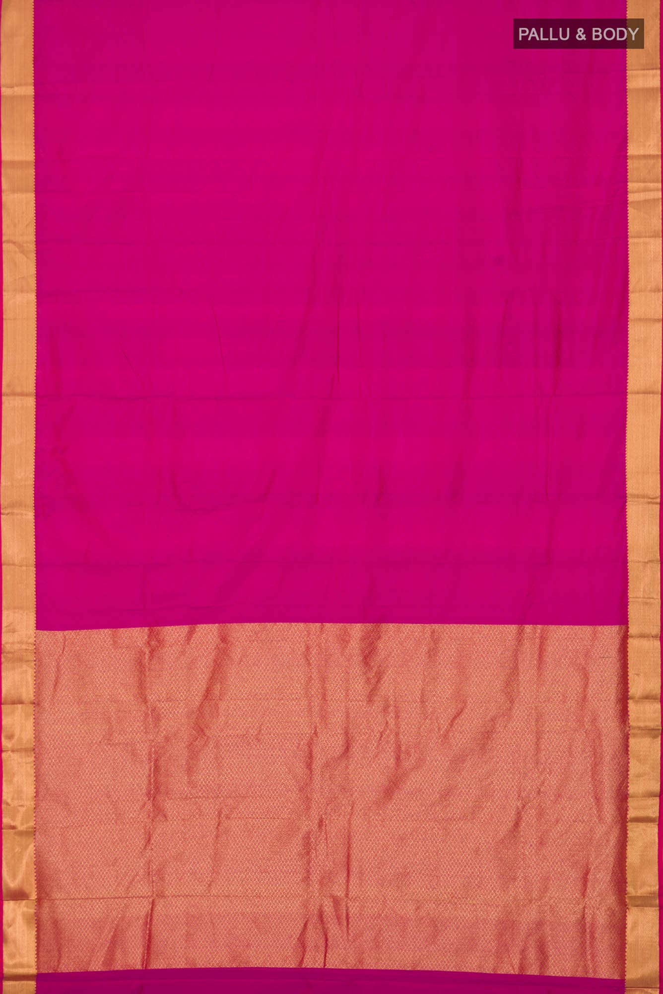 Magenta Blended Bangalore Silk Saree