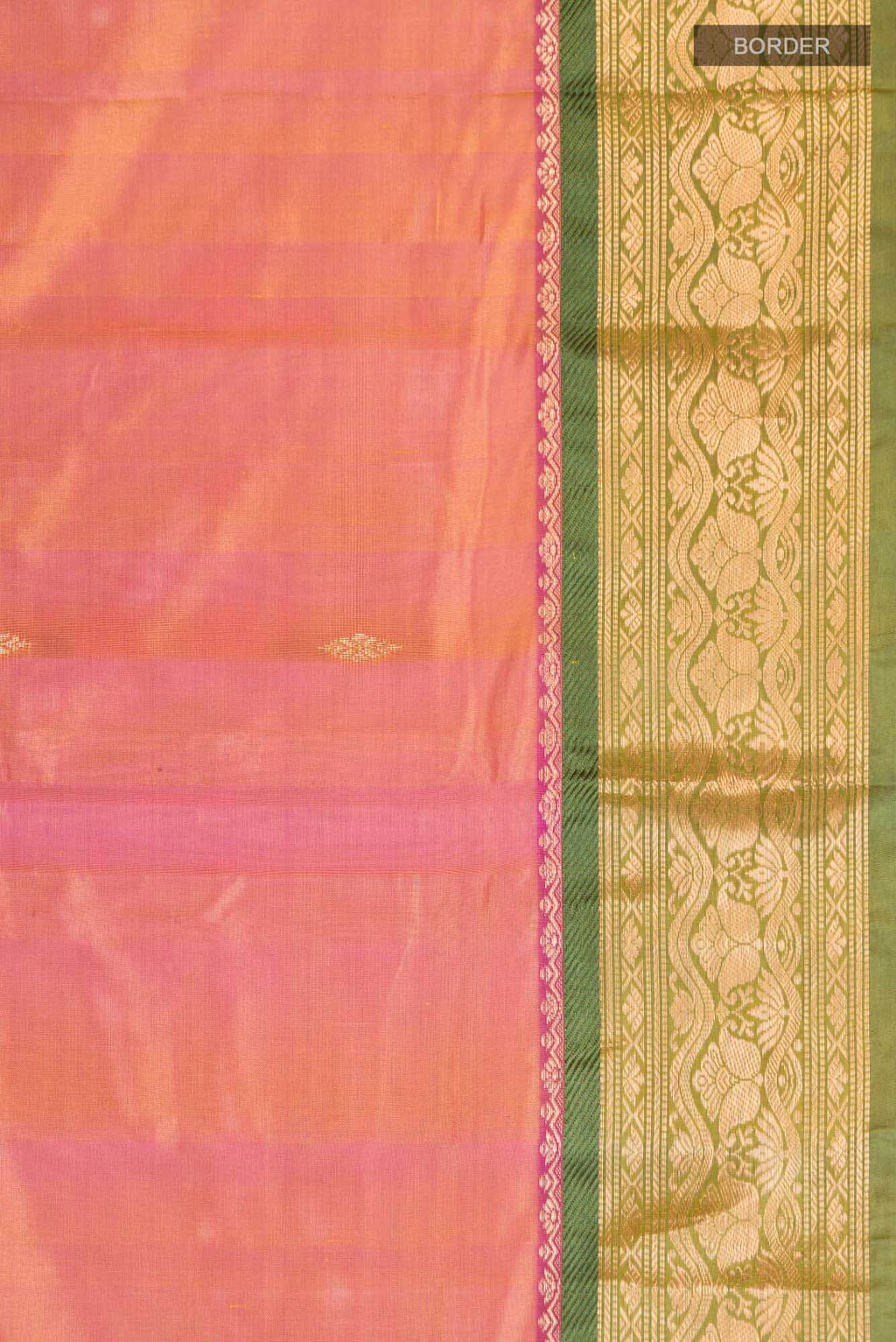 Yellow with Magenta Dual Tone Blended Bangalore Silk Saree