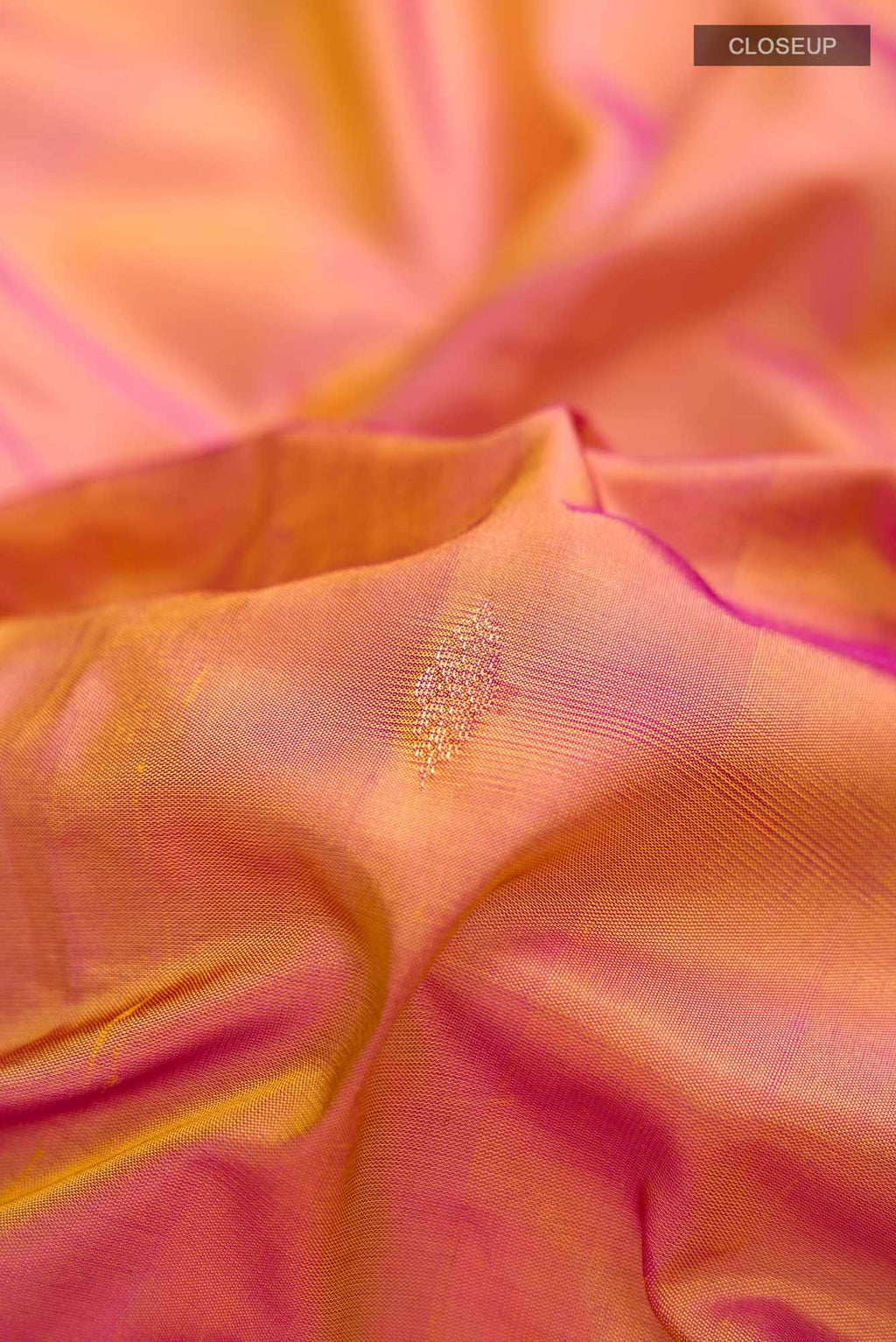 Yellow with Magenta Dual Tone Blended Bangalore Silk Saree
