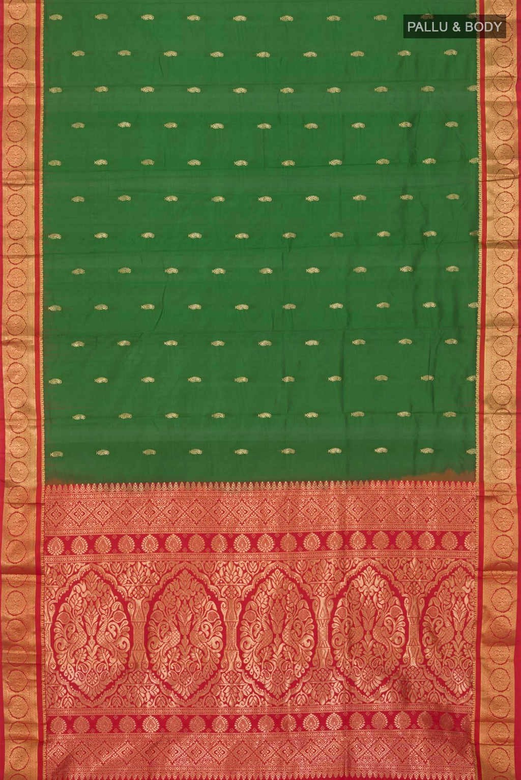 Green Blended Bangalore Silk Saree