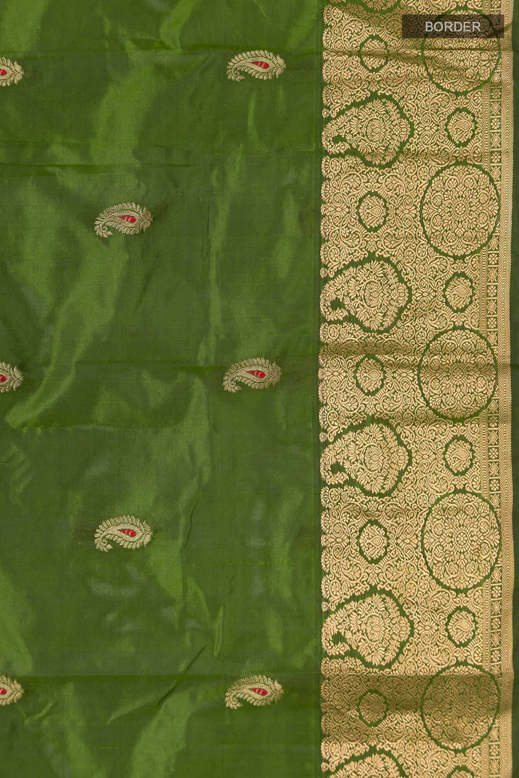 Green Blended Bangalore Silk Saree