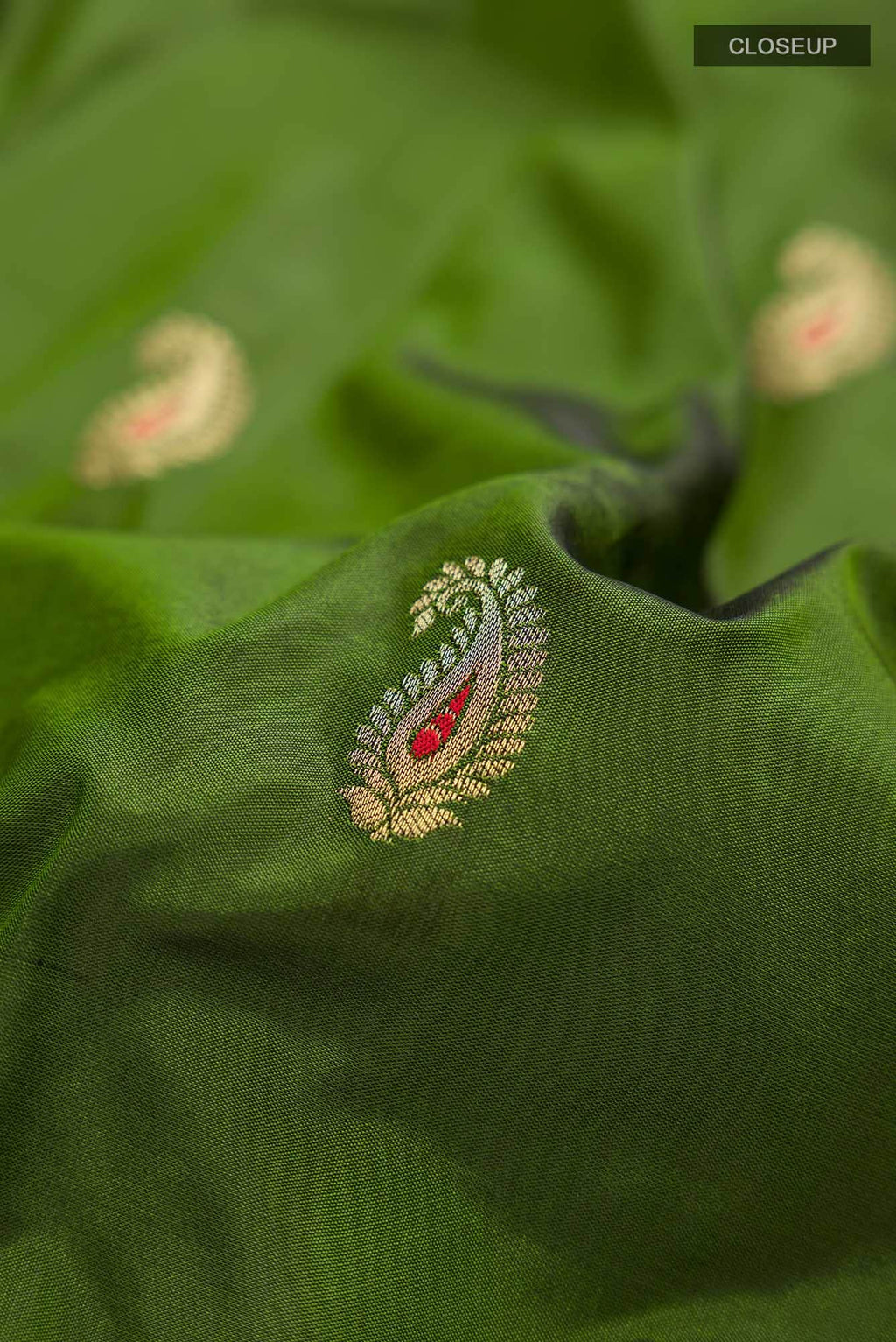 Green Blended Bangalore Silk Saree