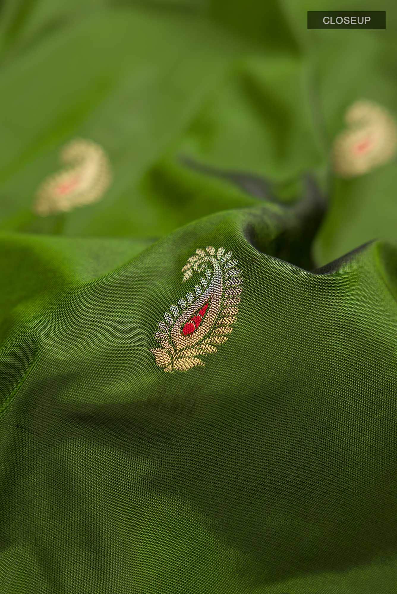 Green Blended Bangalore Silk Saree
