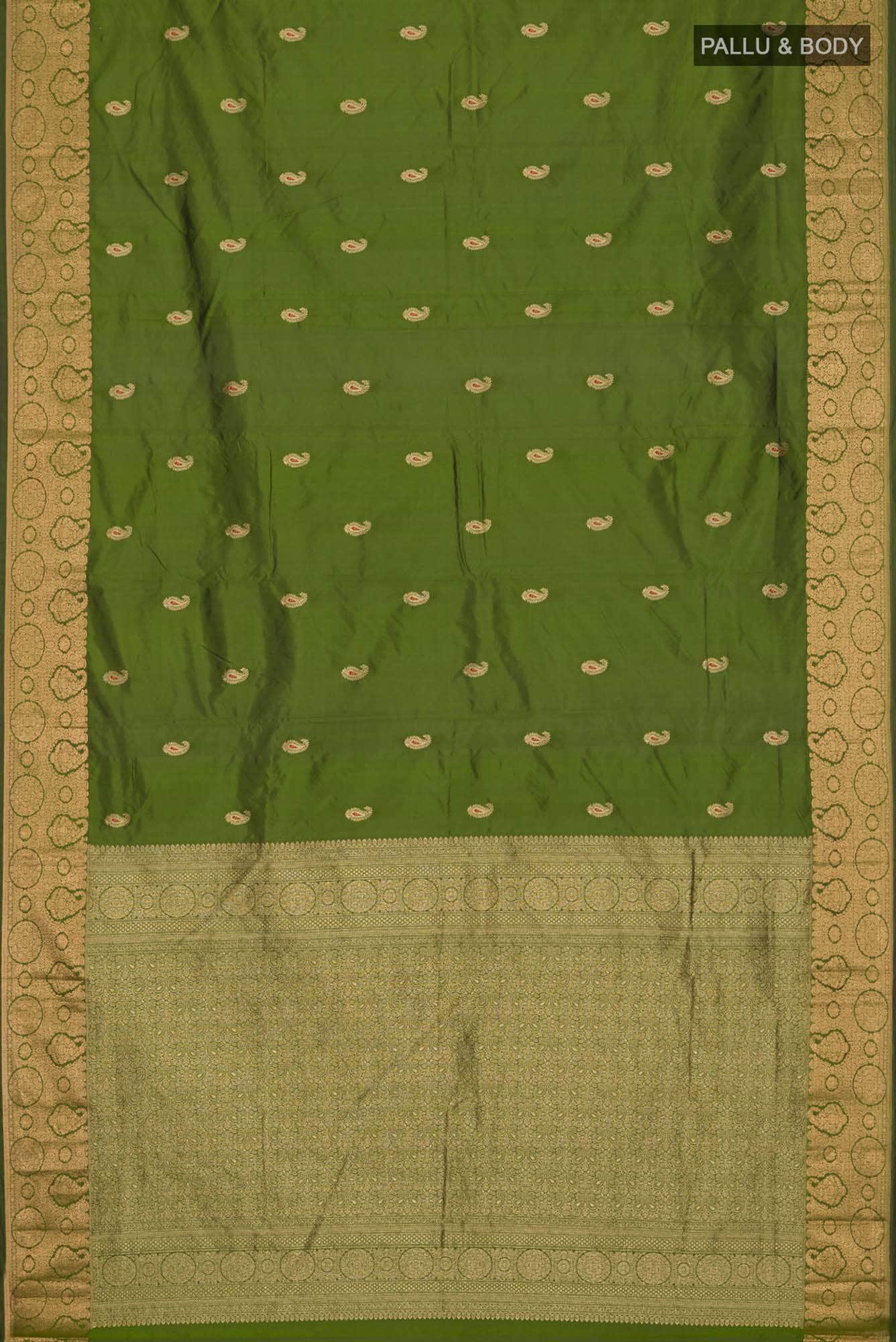 Green Blended Bangalore Silk Saree