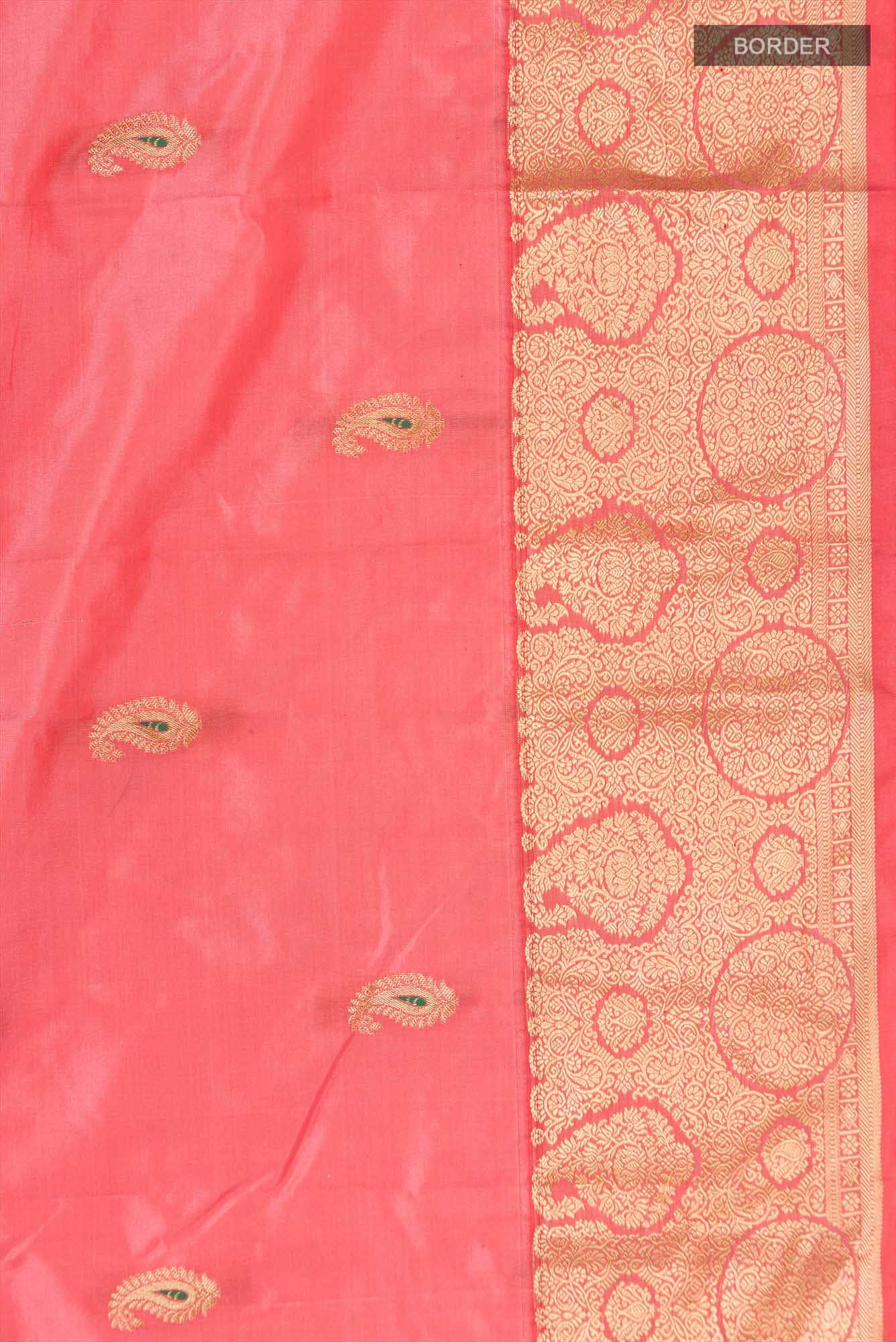 Coral Blended Bangalore Silk Saree