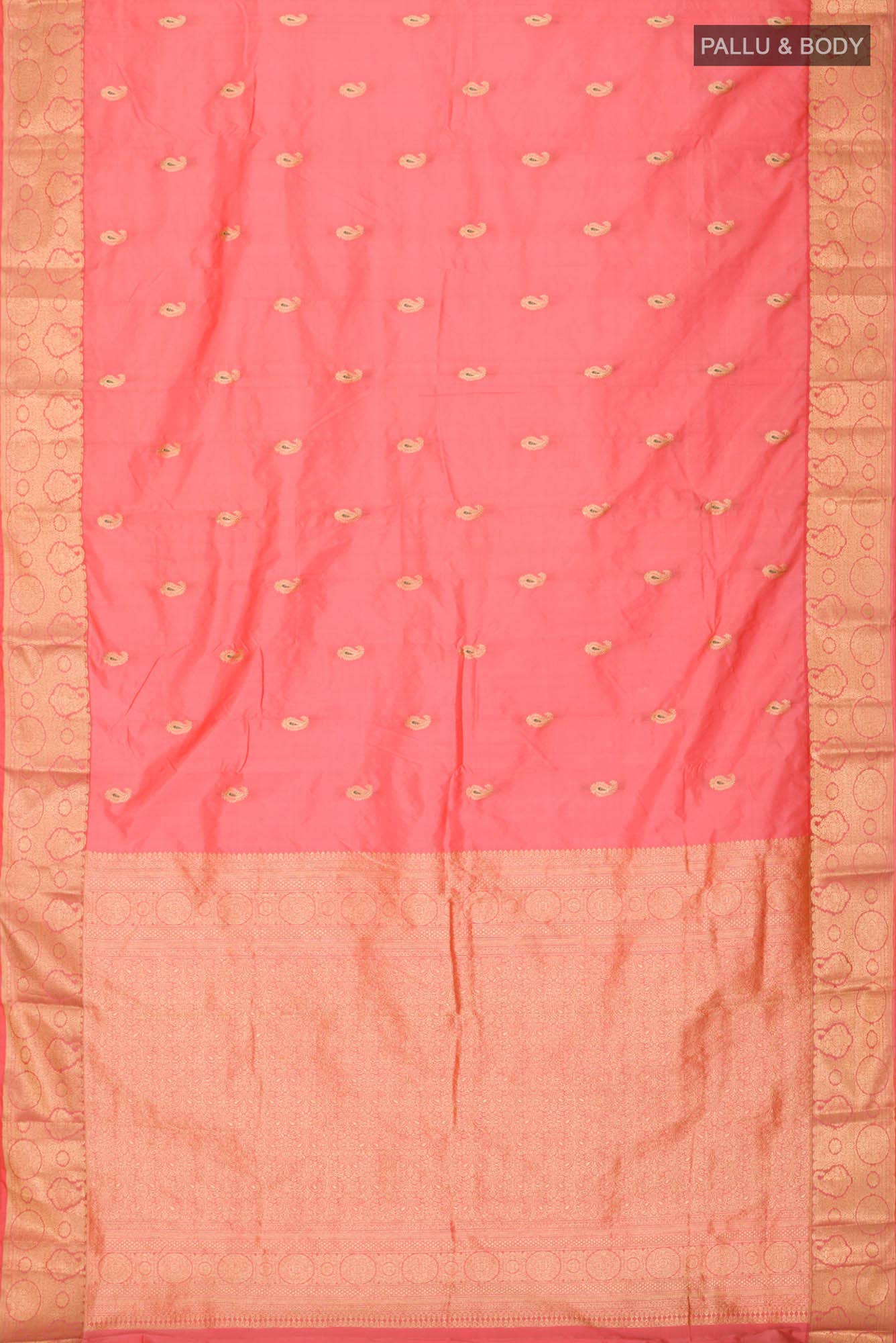 Coral Blended Bangalore Silk Saree