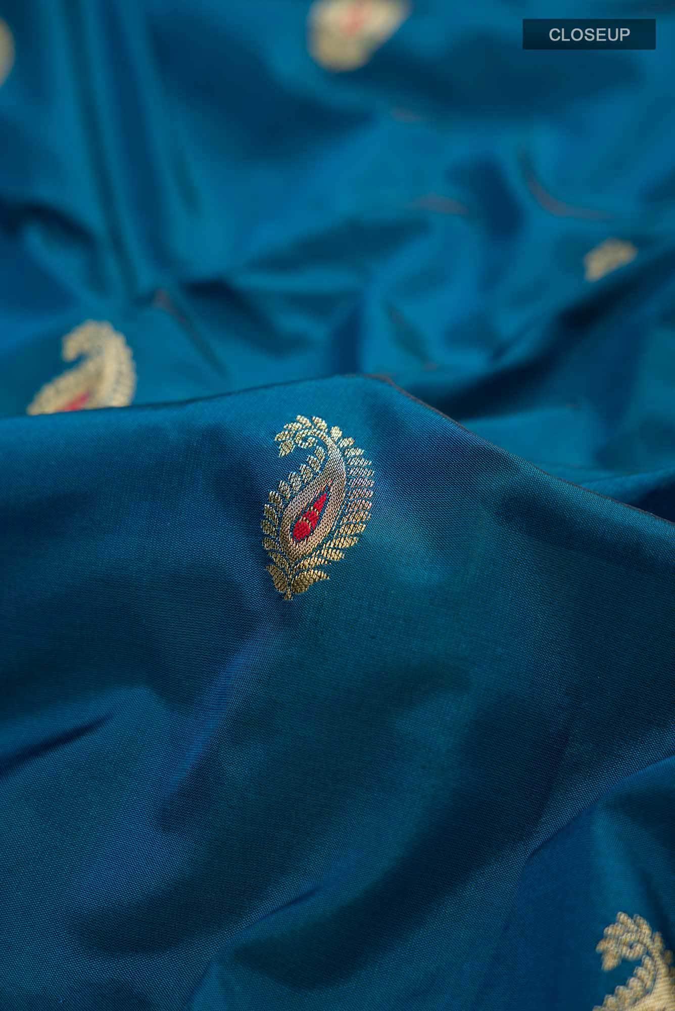Blue Bangalore Silk Saree
