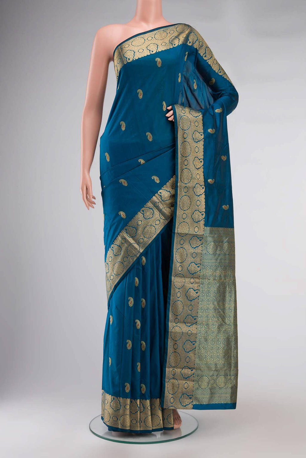 Blue Bangalore Silk Saree