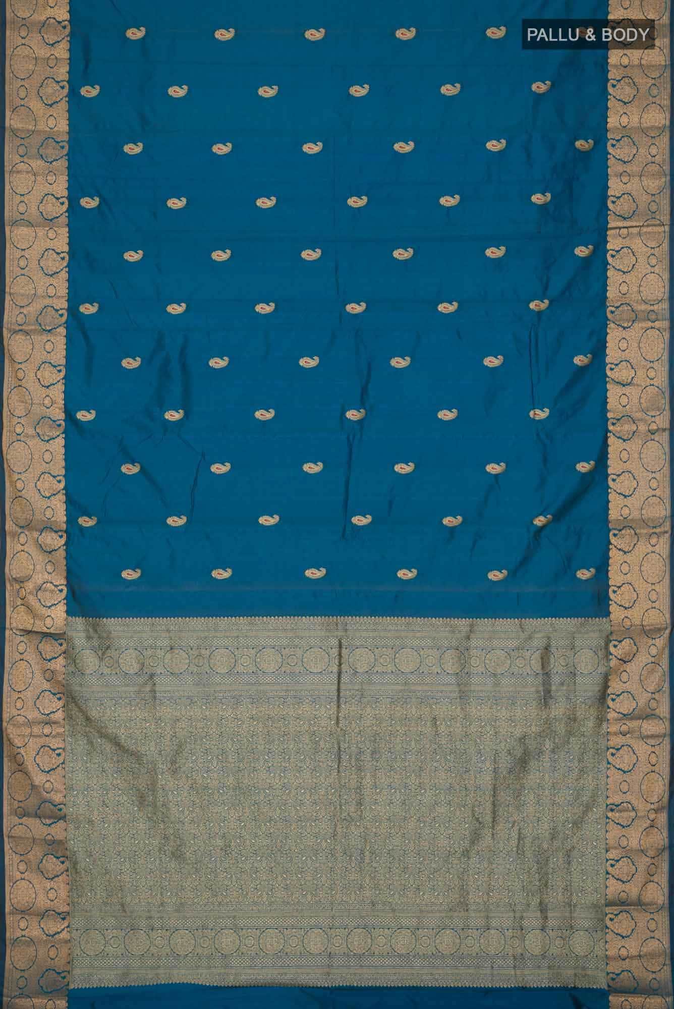 Blue Bangalore Silk Saree