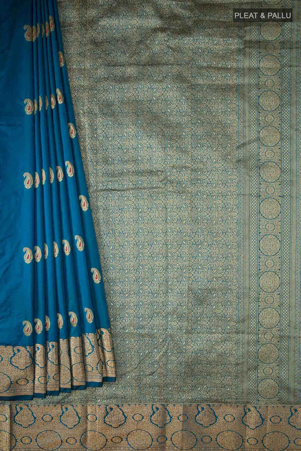 Blue Bangalore Silk Saree