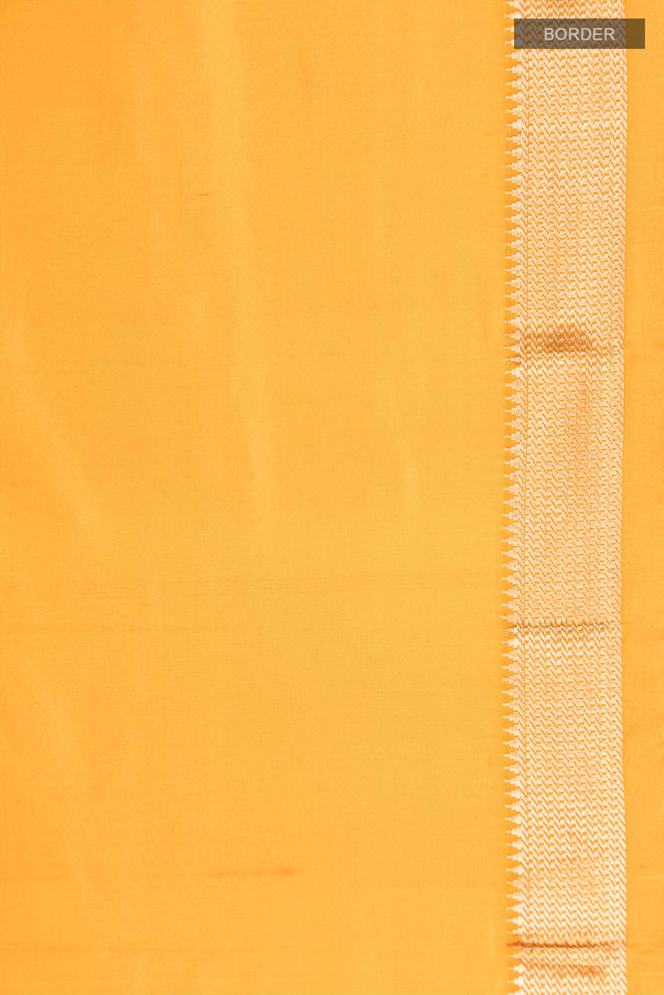 Yellow Blended Bangalore Silk Saree