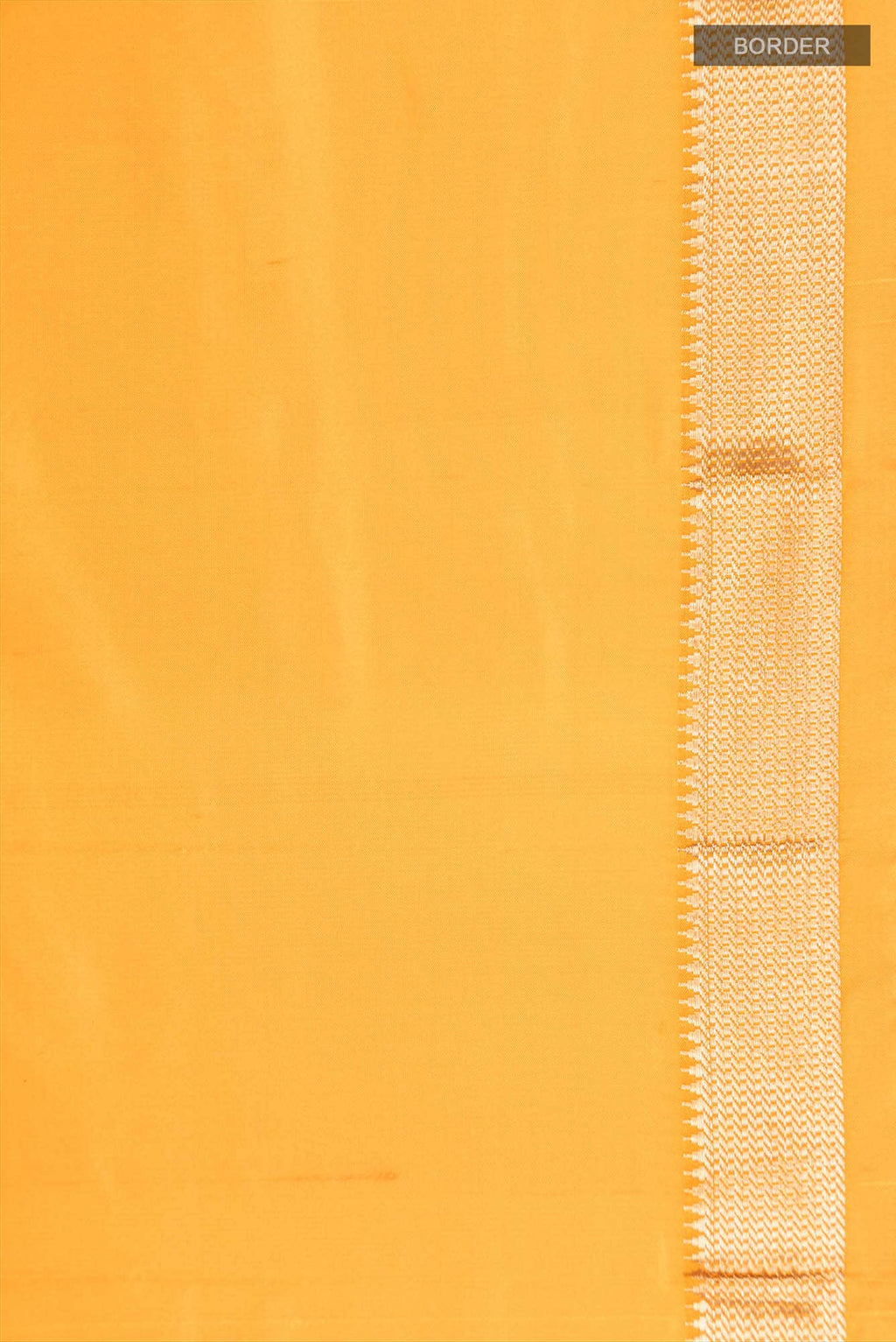 Yellow Blended Bangalore Silk Saree