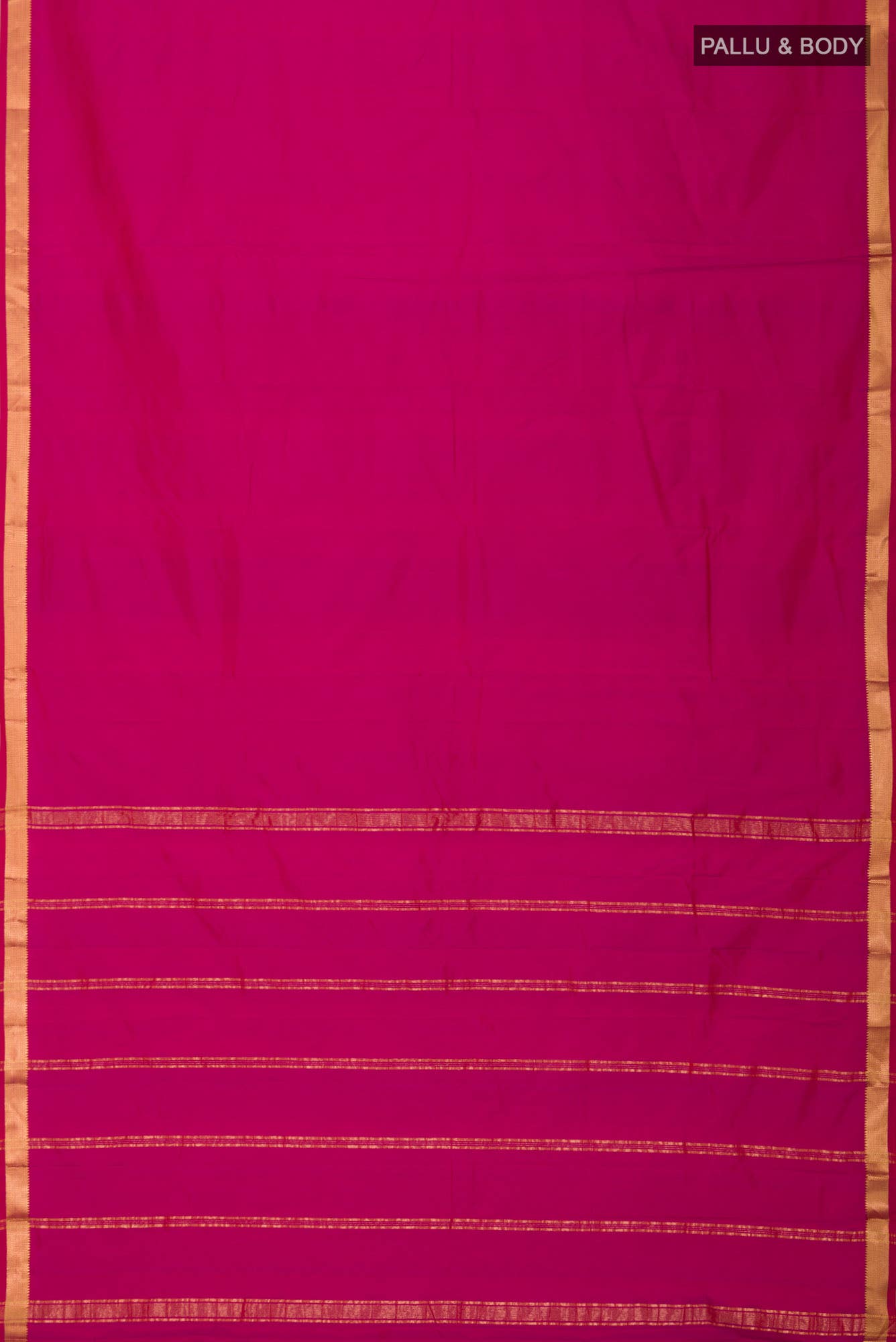 Magenta Blended Bangalore Silk Saree