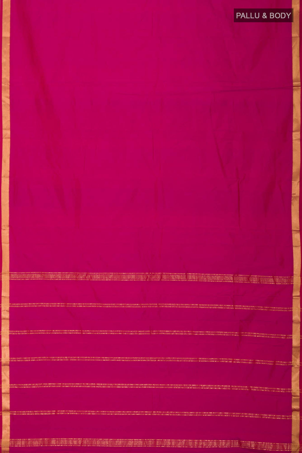 Magenta Blended Bangalore Silk Saree