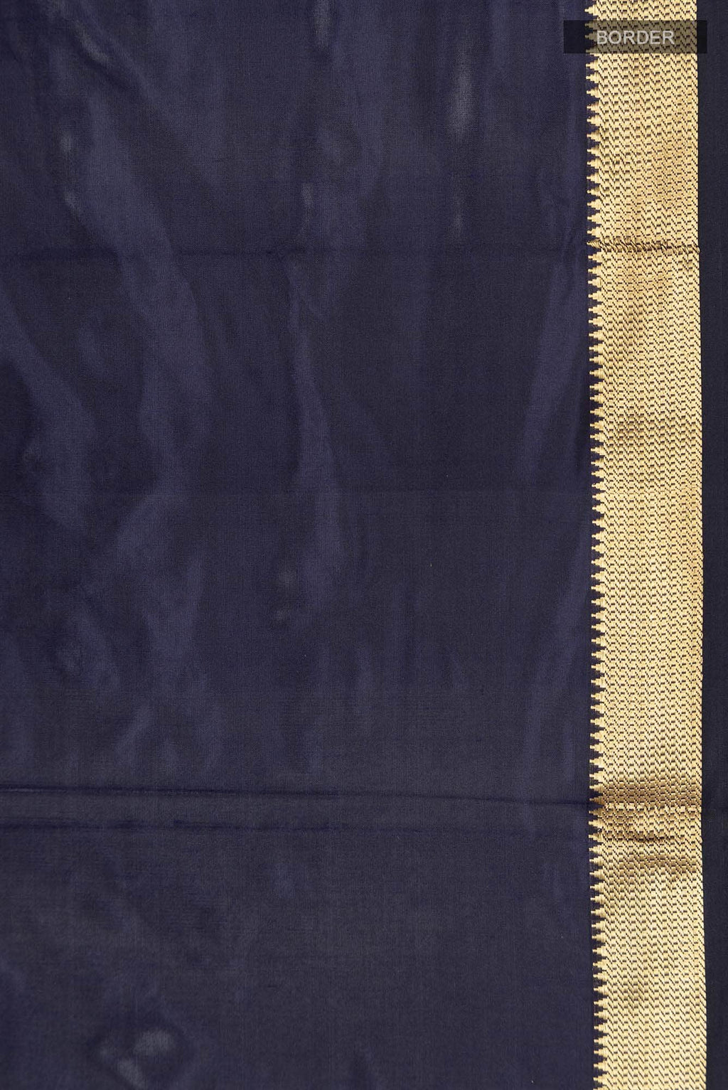 Navy Blue Blended Bangalore Silk Saree
