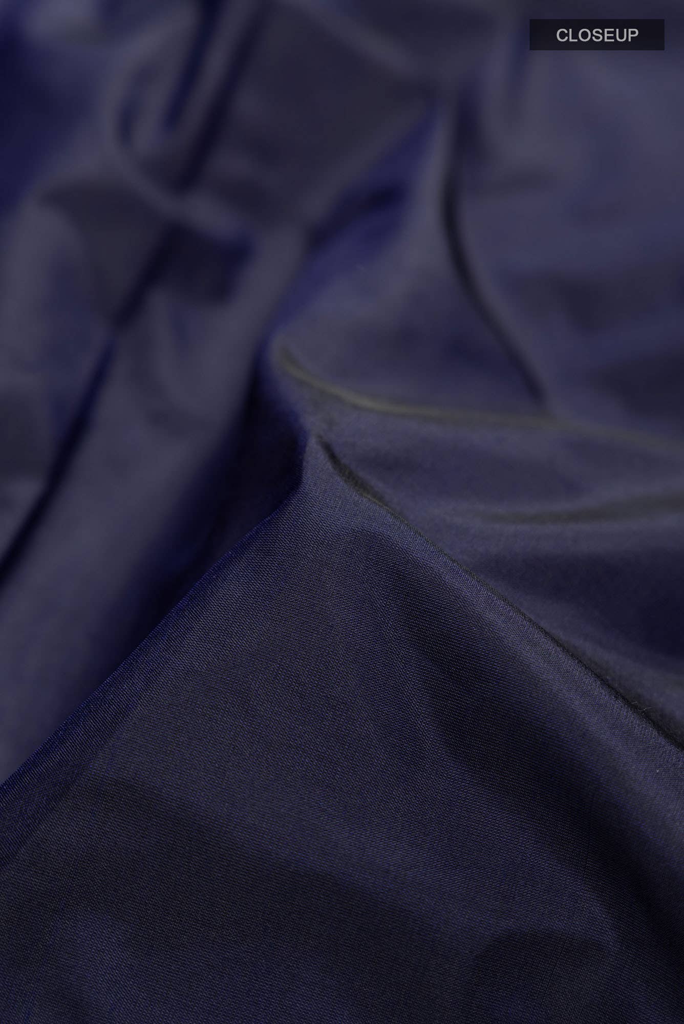 Navy Blue Blended Bangalore Silk Saree