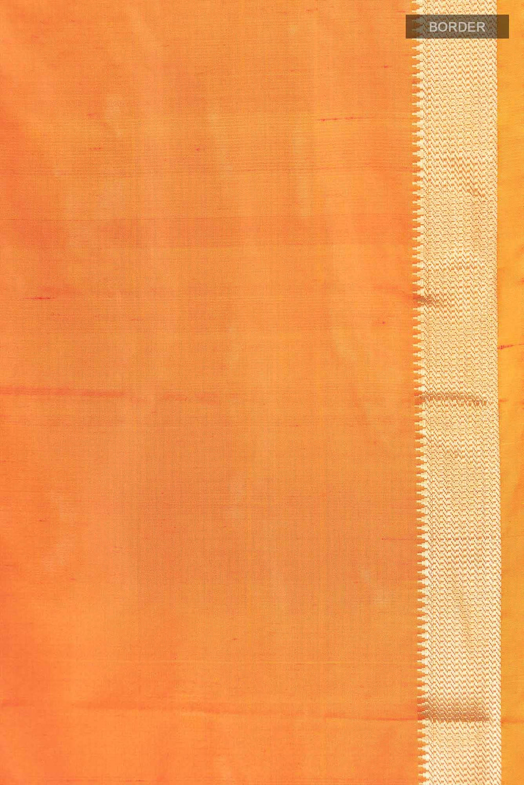 Orange Blended Bangalore Silk Saree