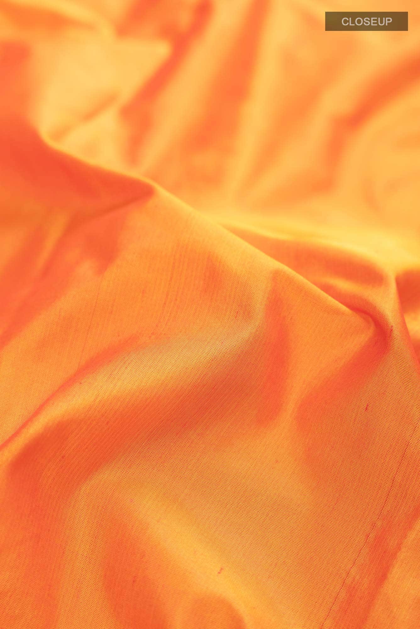 Orange Blended Bangalore Silk Saree