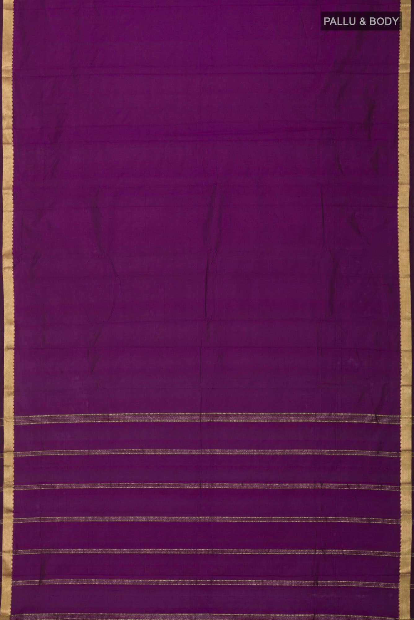 Purple Blended Bangalore Silk Saree