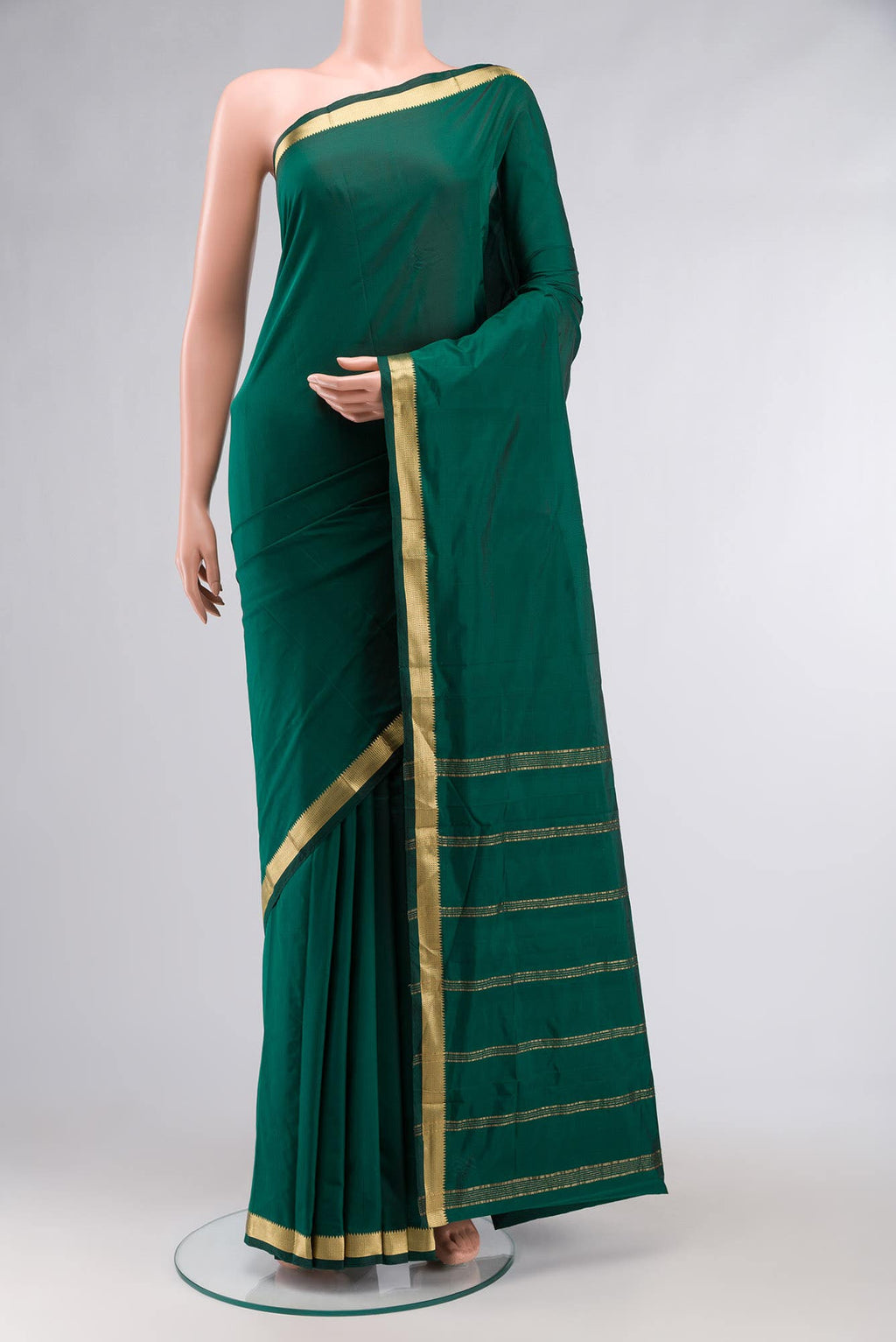 Green Blended Bangalore Silk Saree