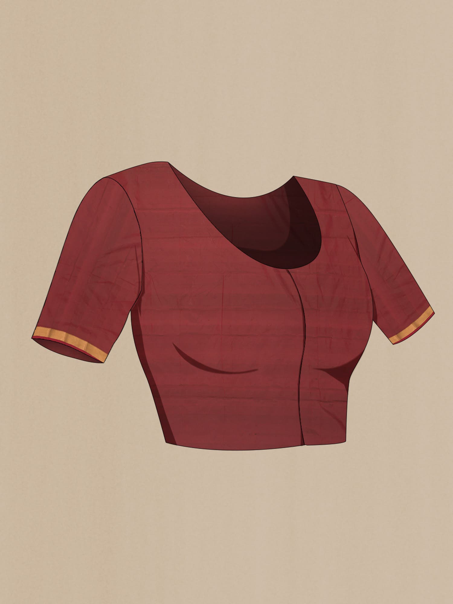 Maroon with Green Dual Tone Blended Bangalore Silk Saree