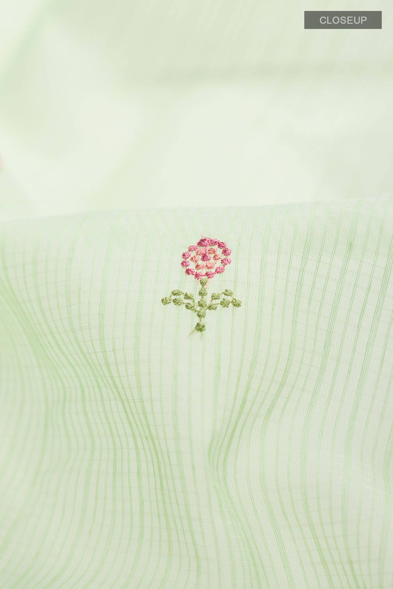 Green Blended Kota Cotton Saree