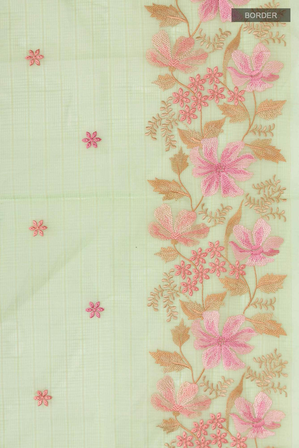Green Blended Kota Cotton Saree