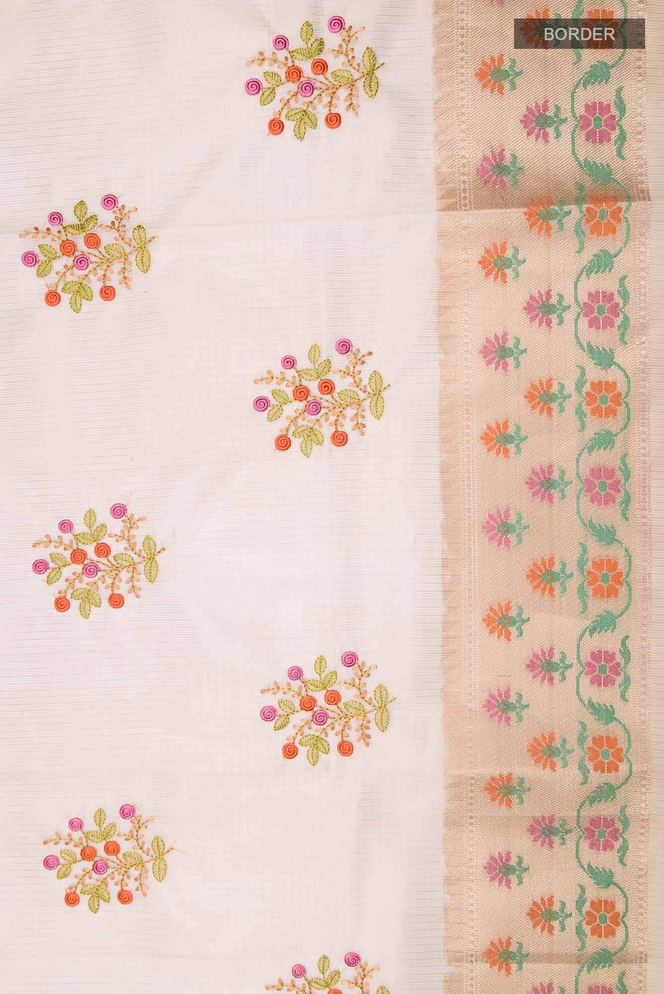 Gold Blended Kota Cotton Saree