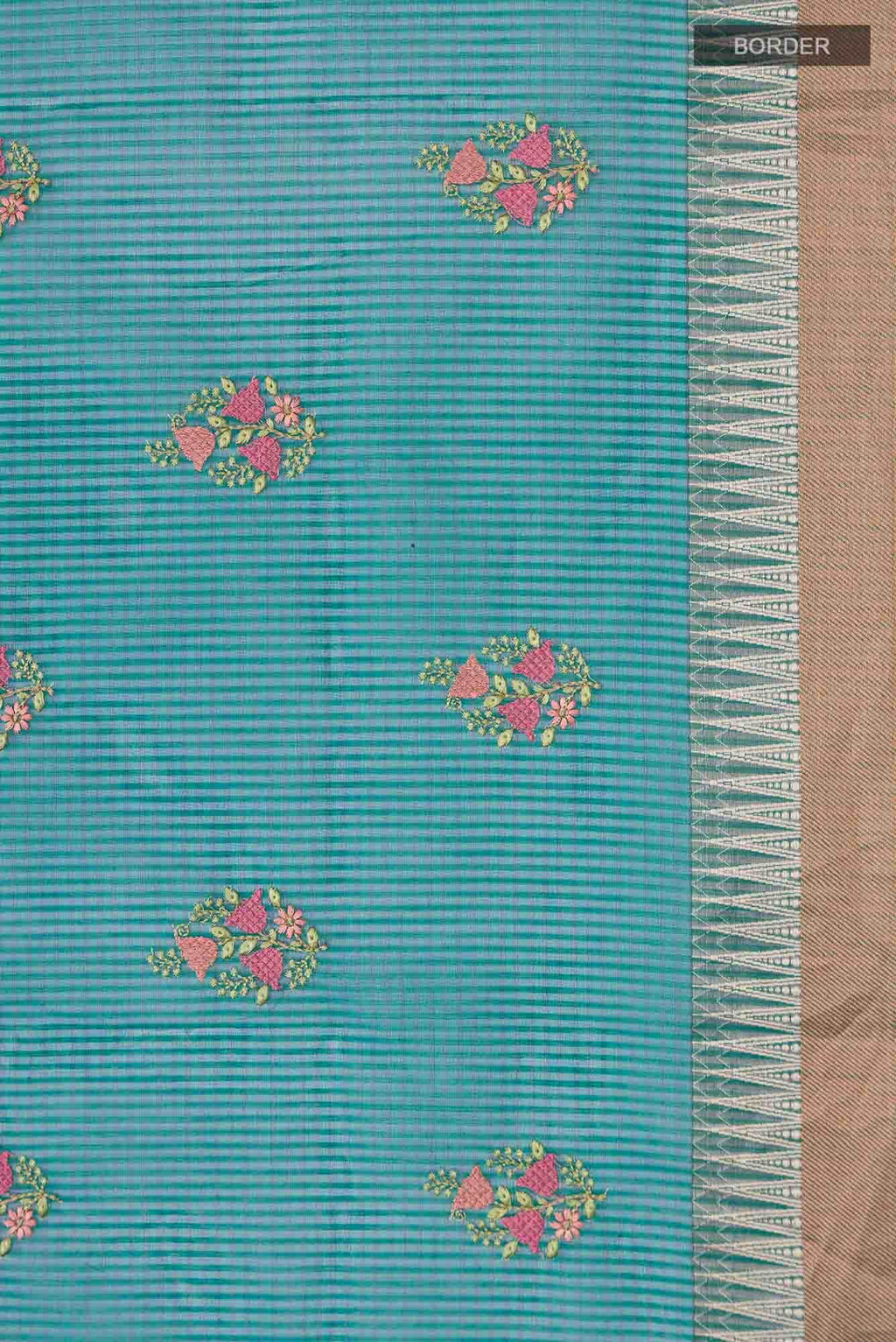 Green Blended Kota Cotton Saree