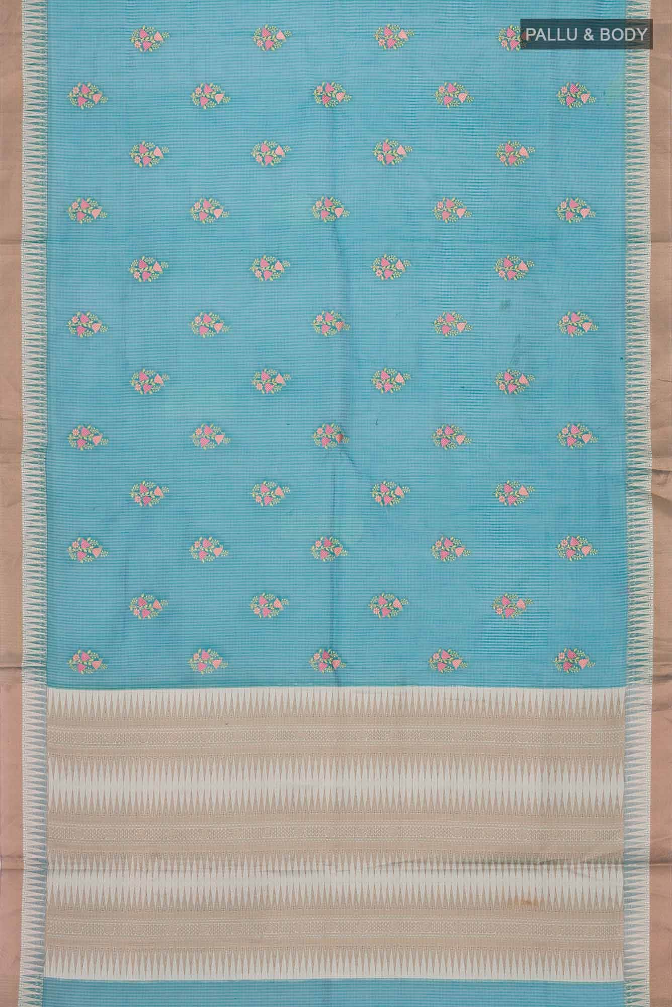 Green Blended Kota Cotton Saree