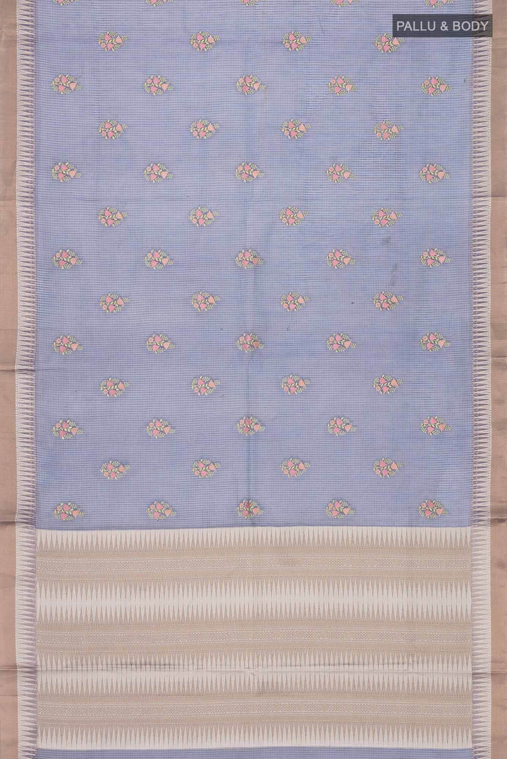 Blue Blended Kota Cotton Saree