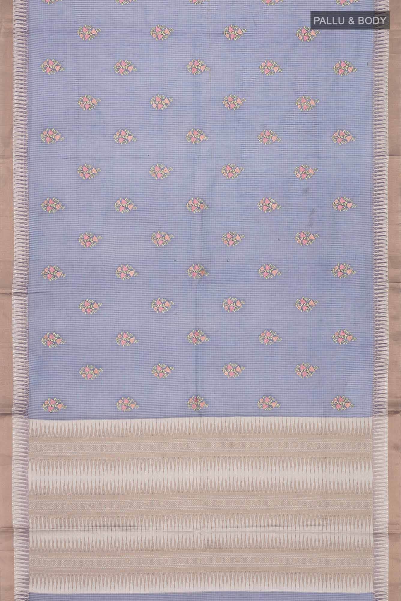 Blue Blended Kota Cotton Saree