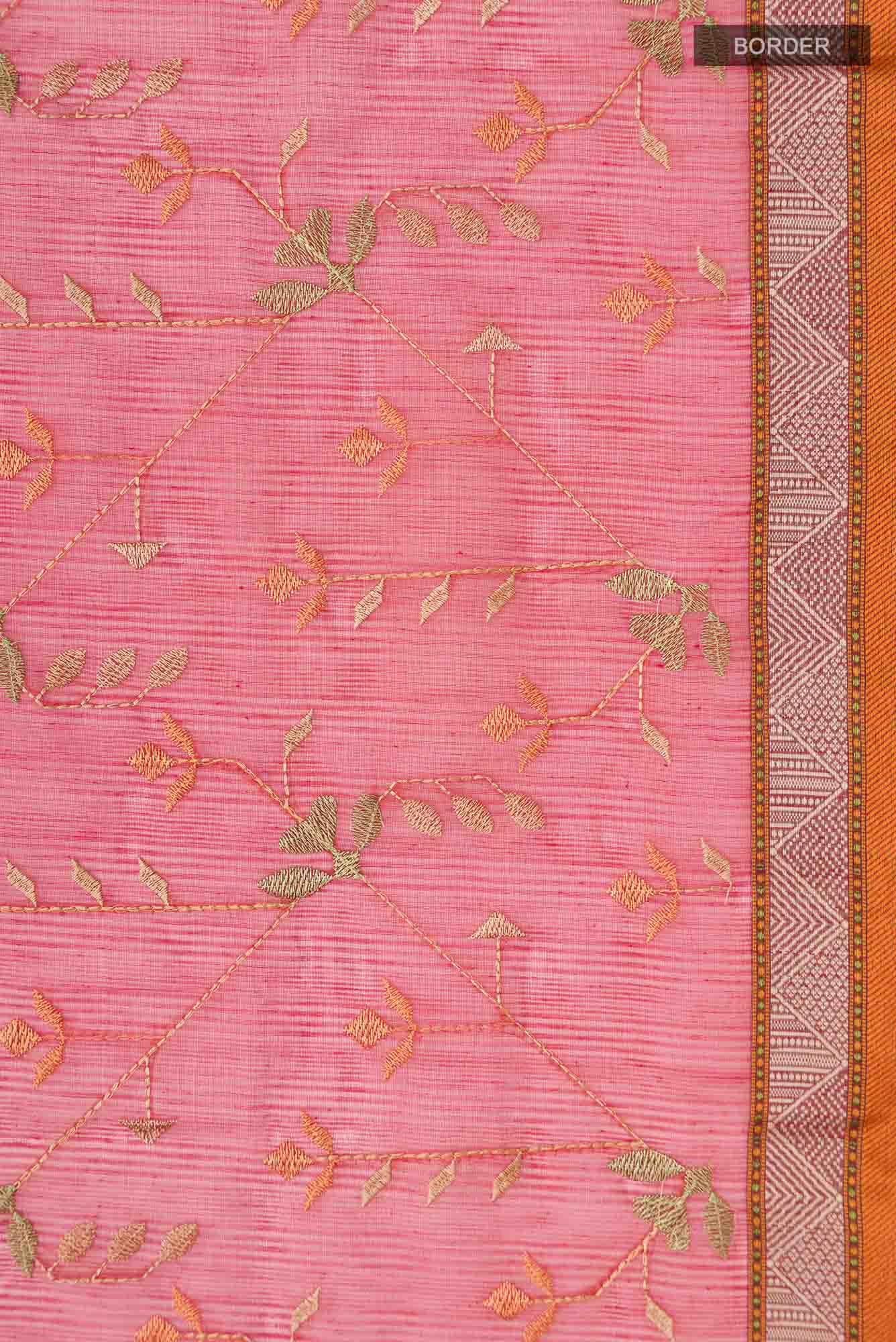 Red Blended Kota Cotton Saree