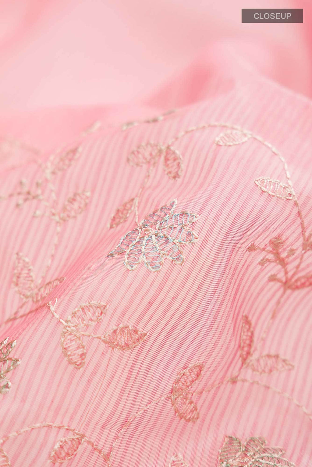 Peach Blended Kota Cotton Saree