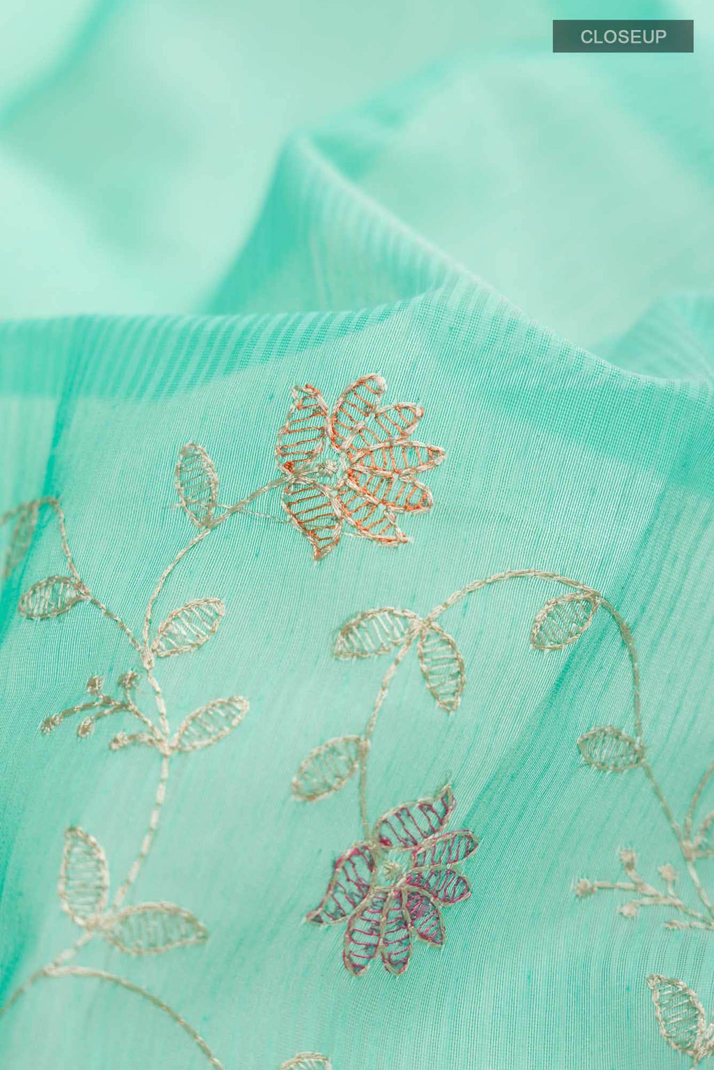 Green Blended Kota Cotton Saree