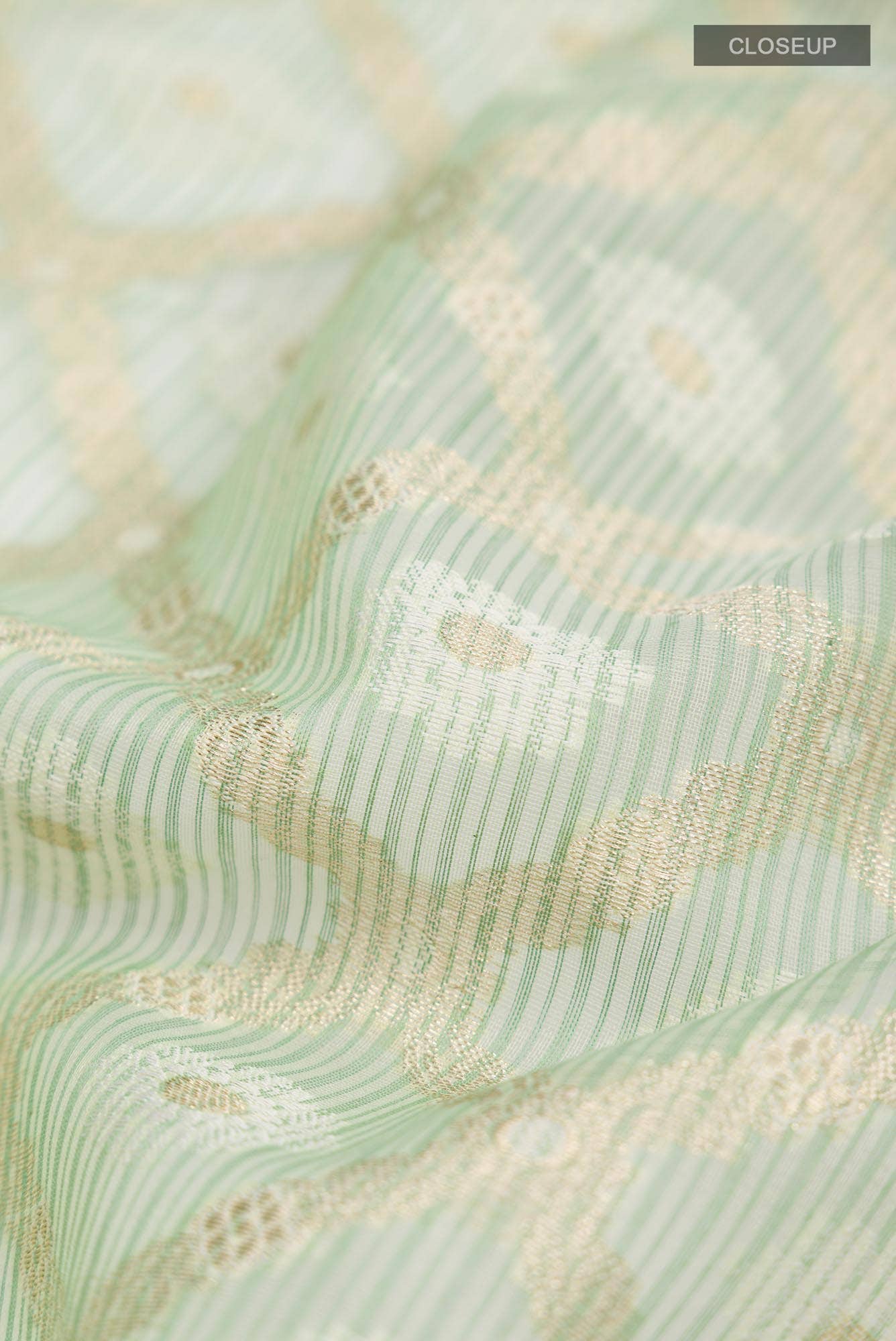 Green Blended Kota Cotton Saree