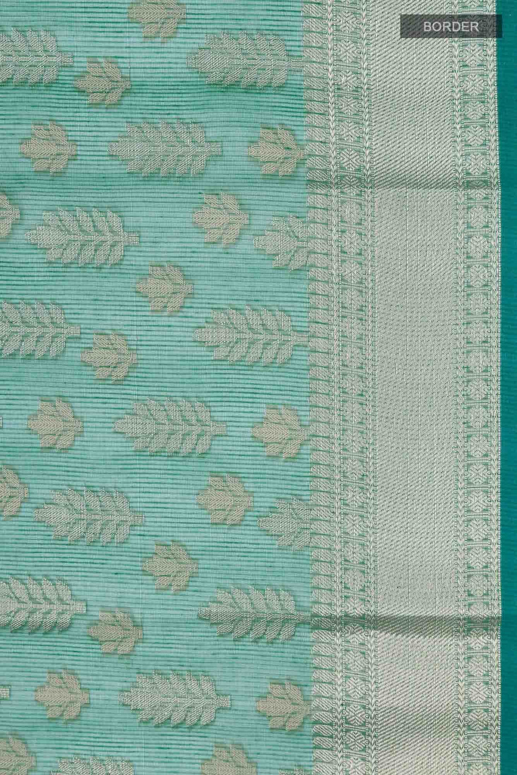 Green Blended Kota Cotton Saree