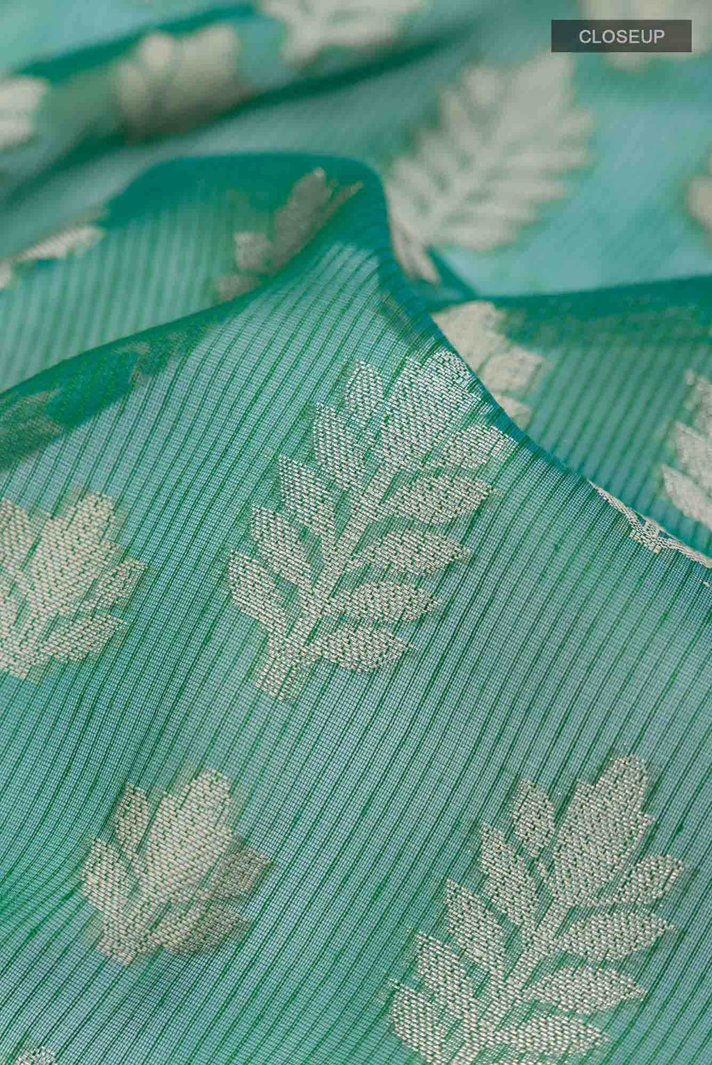 Green Blended Kota Cotton Saree
