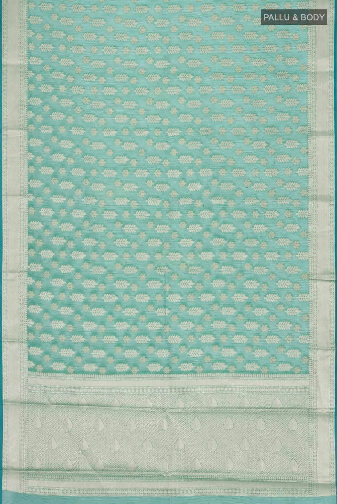 Green Blended Kota Cotton Saree