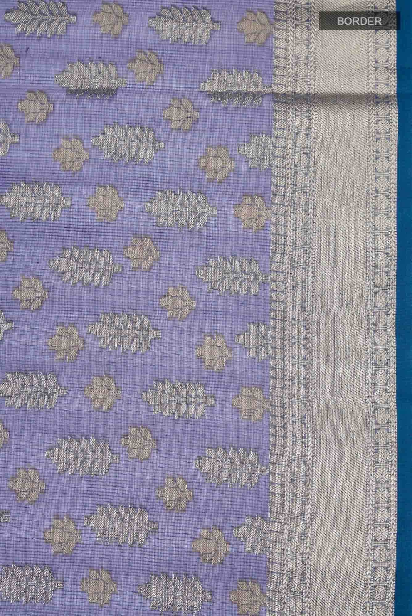 Blue Blended Kota Cotton Saree