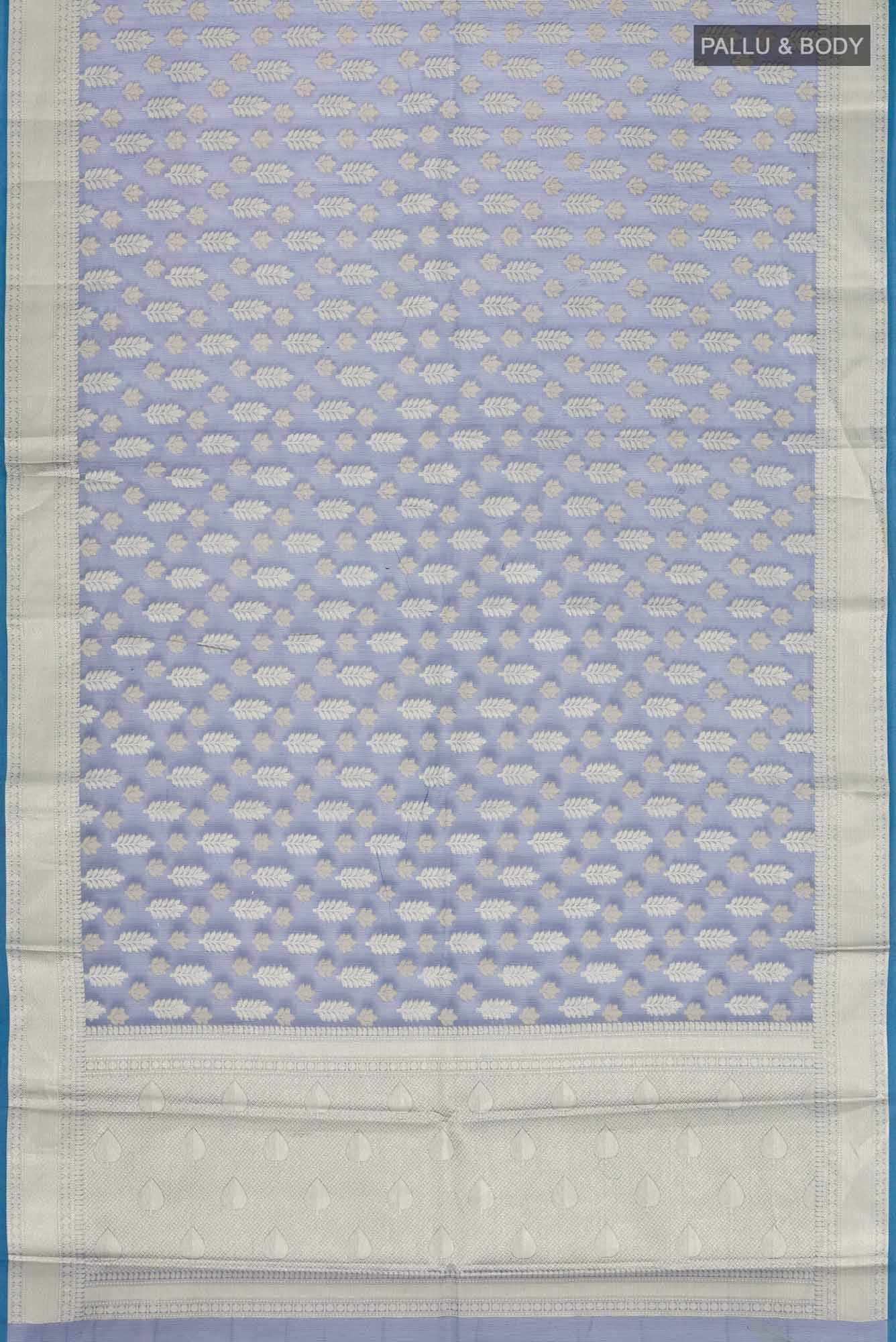 Blue Blended Kota Cotton Saree