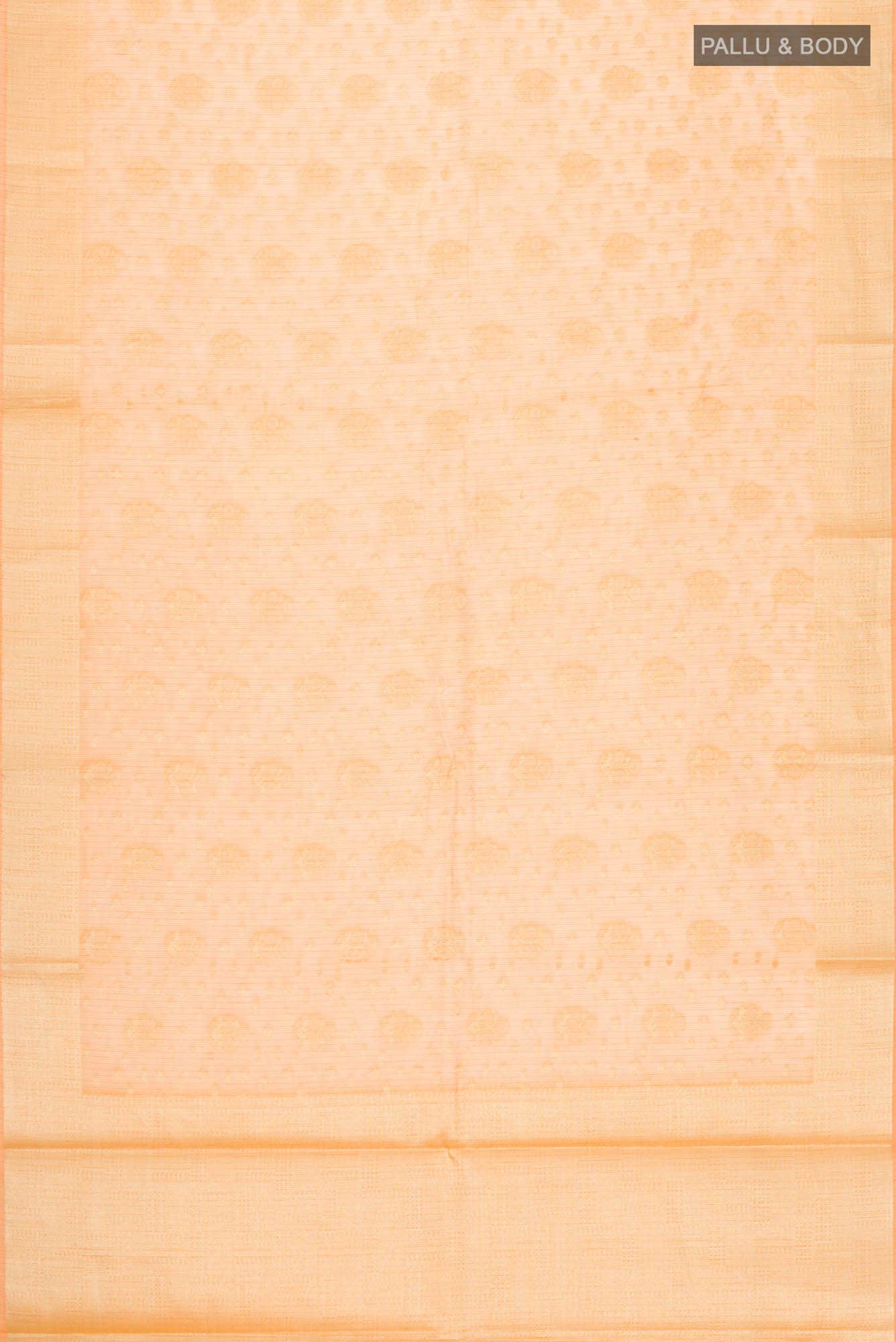 Orange Blended Kota Cotton Saree