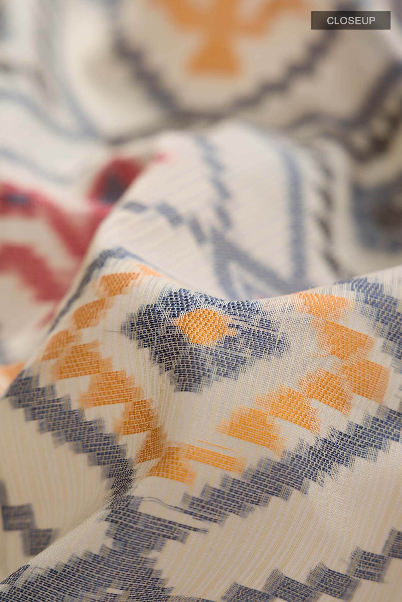 Beige Blended Kota Cotton Saree