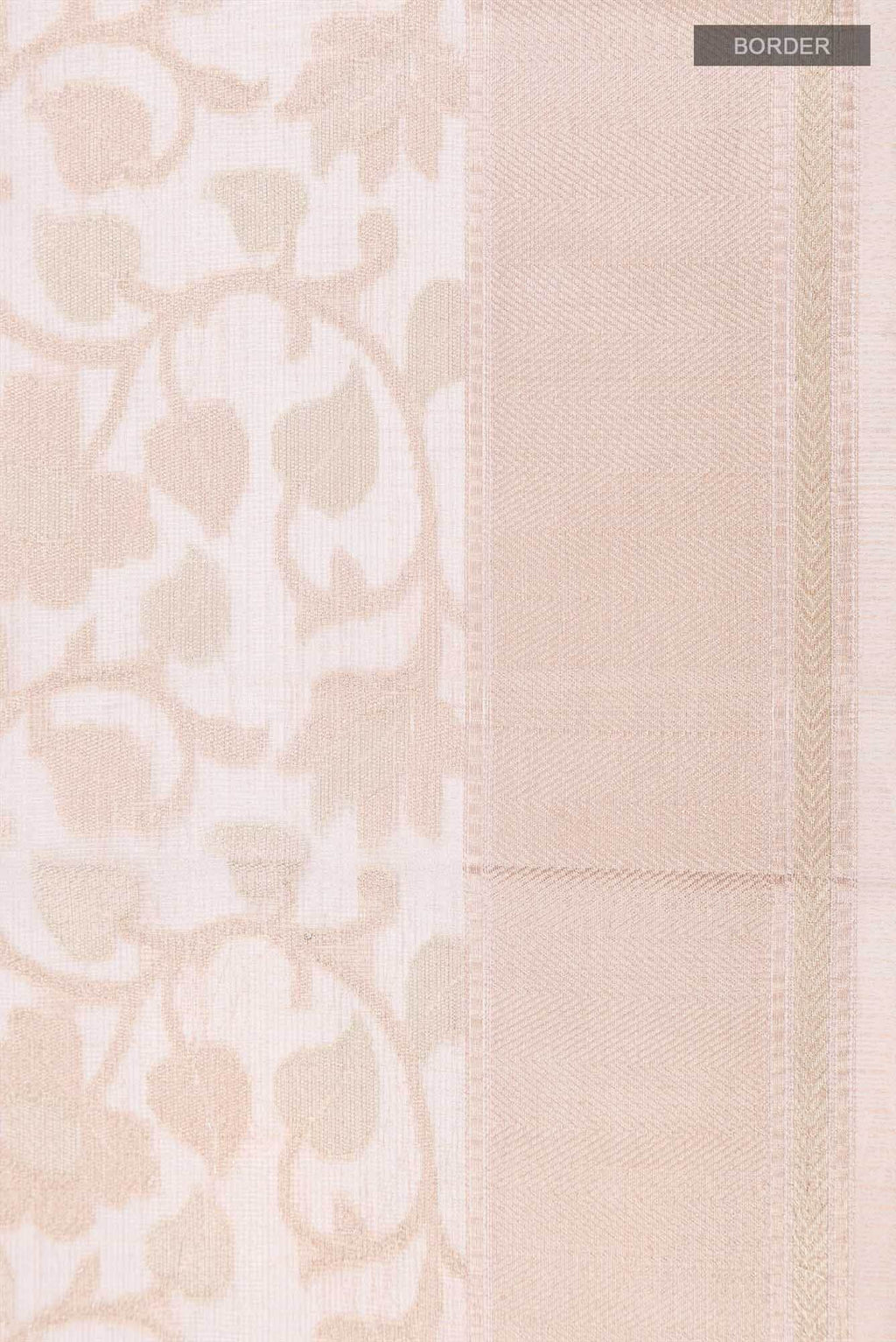 Beige Blended Kota Cotton Saree