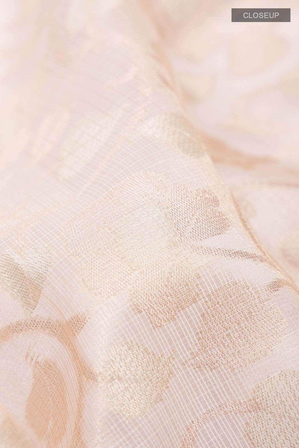 Beige Blended Kota Cotton Saree
