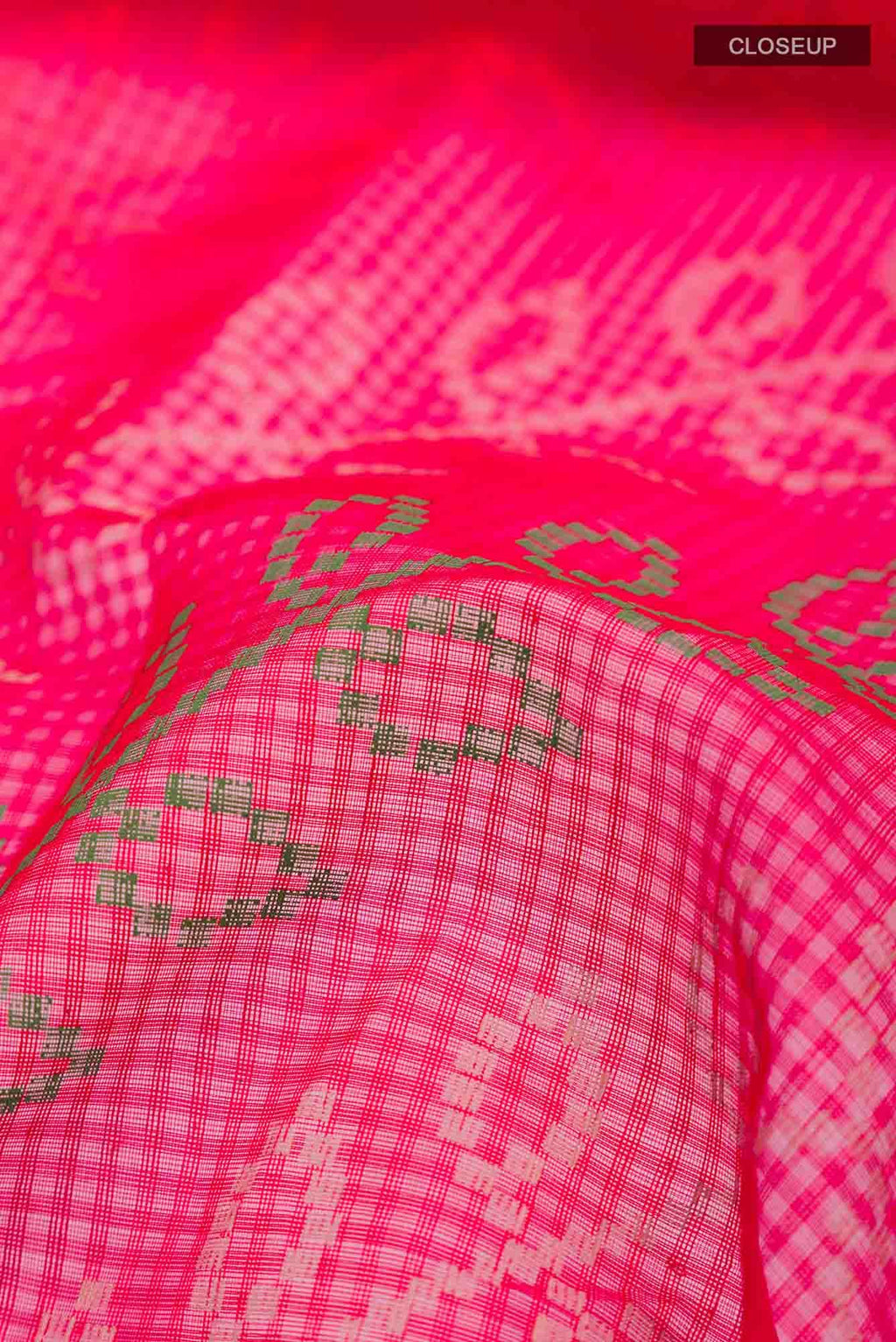 Red Blended Kota Cotton Saree