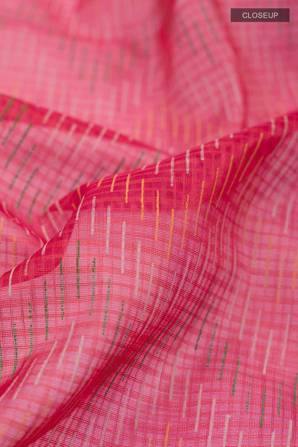Red Blended Kota Cotton Saree