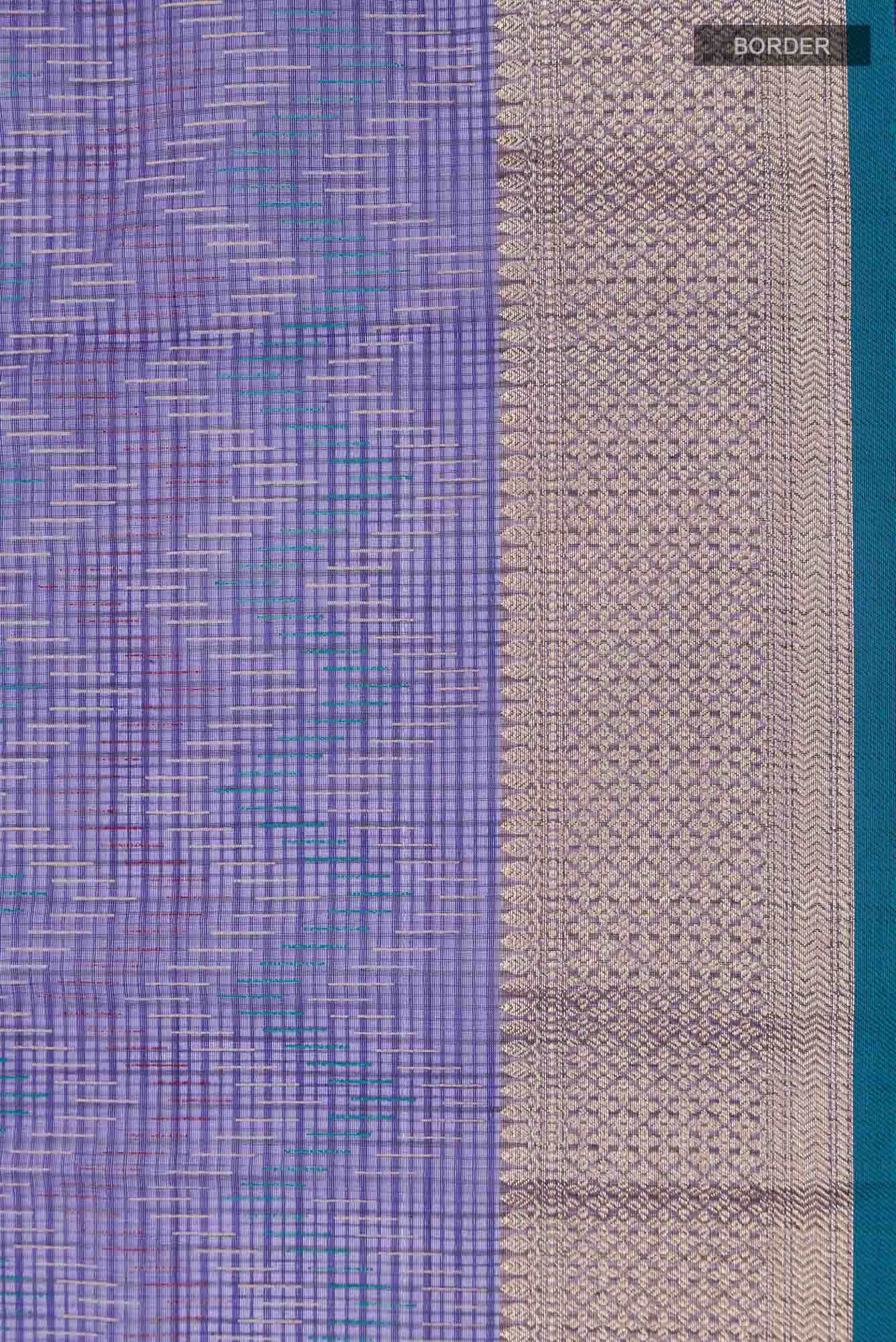 Navy Blue Blended Kota Cotton Saree