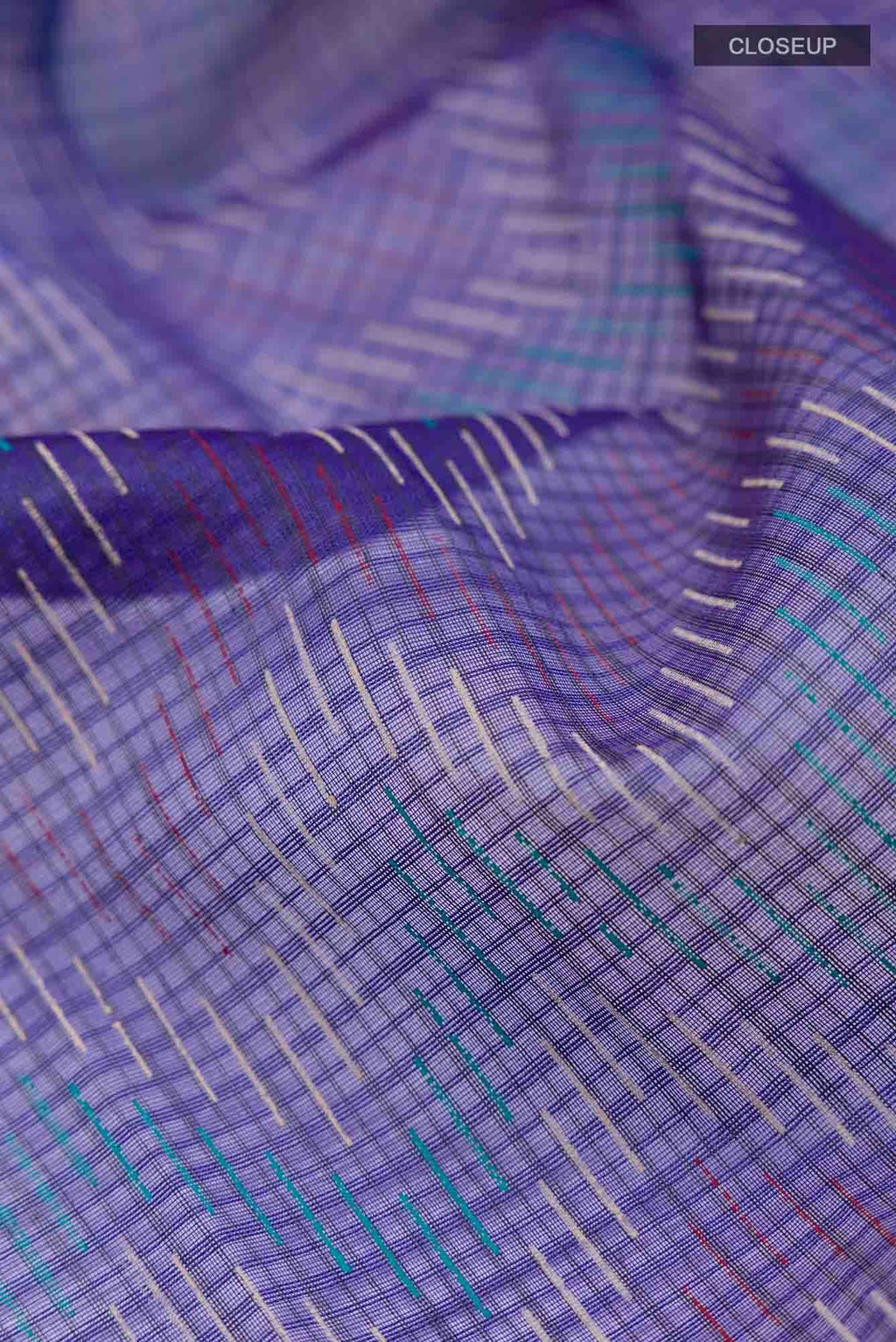 Navy Blue Blended Kota Cotton Saree