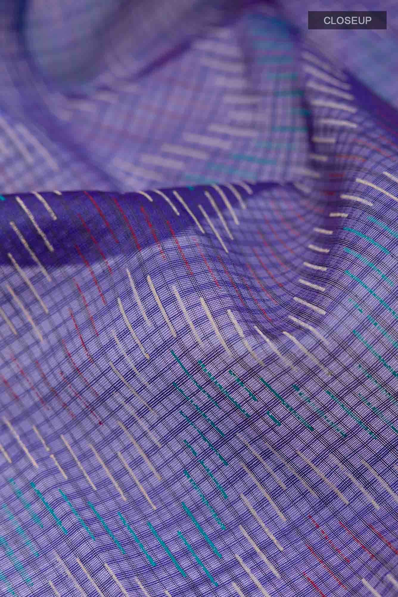 Navy Blue Blended Kota Cotton Saree